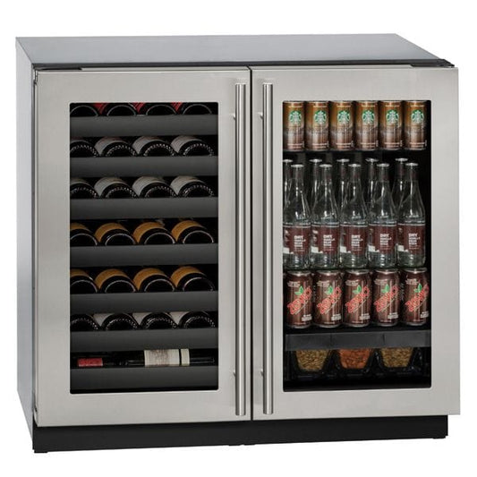 U-Line Beverage Centers Built in and Free Standing U-Line | Beverage Center 36" Stainless Frame 115v | 3000 Series | U-3036BVWCS-00B