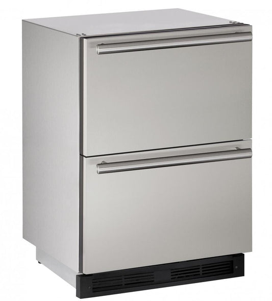 U-Line Outdoor Refrigeration U-Line | Outdoor Refrigerator Drawer 24" Stainless Solid 115v | Outdoor Collection | UODR124-SS61A