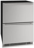 U-Line Refrigerators U-Line | Refrigerator Drawers 24" Stainless Solid 115v | 1 Class | UHDR124-SS61A