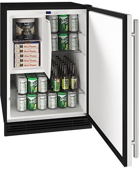 U-Line Refrigerators U-Line | Refrigerator Freezer 24" Reversible Hinge White Solid 115v | 1 Class | UHRF124-WS01A