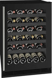 U-Line Wine Cooler U-Line | Wine Captain 24" Reversible Hinge Black Frame 115v | 1 Class | UHWC124-BG01A