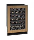 U-Line Wine Refrigerators Built in and Free Standing U-Line | Wine Captain 24" Reversible Hinge Integrated Frame 115v | 1 Class | UHWC124-IG01A