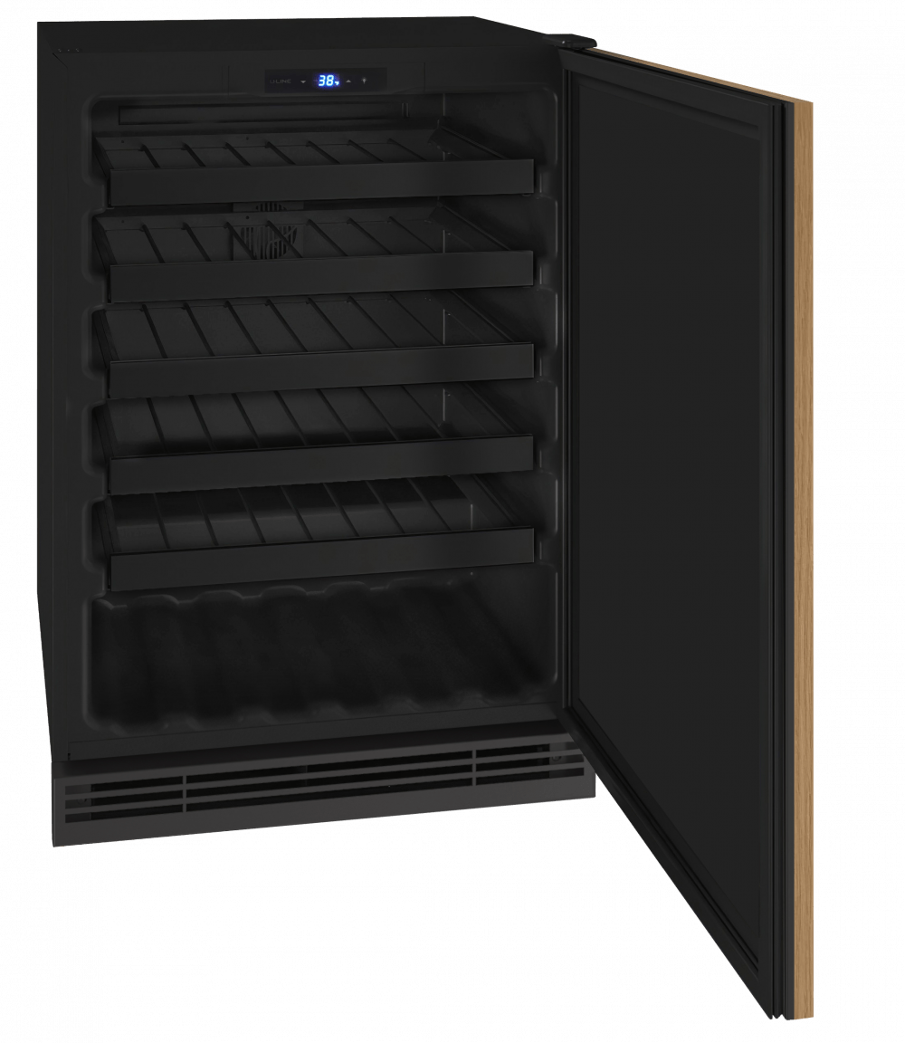 U-Line Wine Refrigerators Built in and Free Standing U-Line | Wine Captain 24" Reversible Hinge Integrated Solid 115v | 1 Class | UHWC124-IS01A