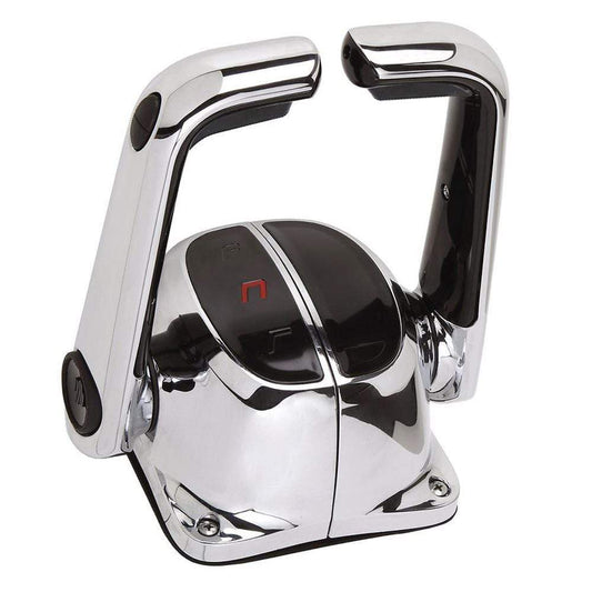 Uflex USA Engine Controls UflexTwin Lever Top Mount Control w/Neutral Lock  Trim Switch - Chrome [B502CHT/L]