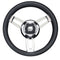 Uflex USA Steering Systems Uflex Morosini 13.8" Steering Wheel - Black Polyurethane w/Stainless Steel Spokes  Chrome Hub [MOROSINI U/CH/B]
