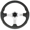 Uflex USA Steering Systems Uflex Nisida Steering Wheel 13.8" - Black Polyurethane Grip w/Black Aluminum Spokes [NISIDA-B/B]