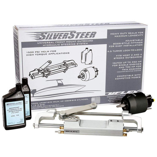 Uflex USA Steering Systems Uflex SilverSteer Front Mount Outboard Hydraulic Steering System w/ UC130-SVS-1 Cylinder [SILVERSTEERXP1]