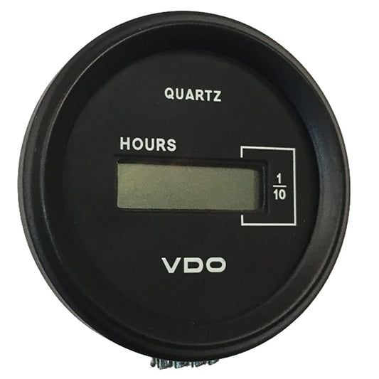 VDO Gauges VDO Cockpit Marine 52mm (2-1/16") LCD Hourmeter - Black Dial/Chrome Bezel [331-546]