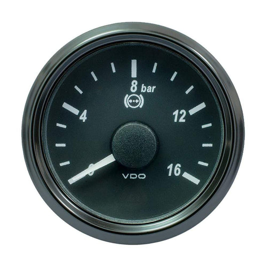 VDO Gauges VDO SingleViu 52mm (2-1/16") Brake Pressure Gauge - 16 Bar - 0-4.5V [A2C3832710030]