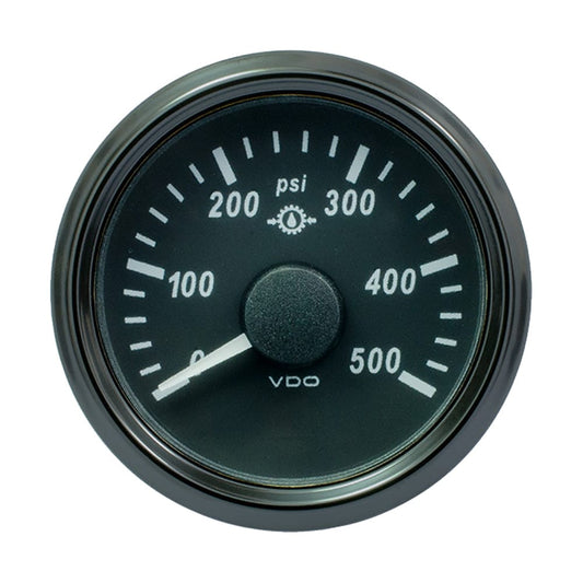 VDO Gauges VDO SingleViu 52mm (2-1/16") Gear Pressure Gauge - 500 PSI - 0-4.5V [A2C3832740030]