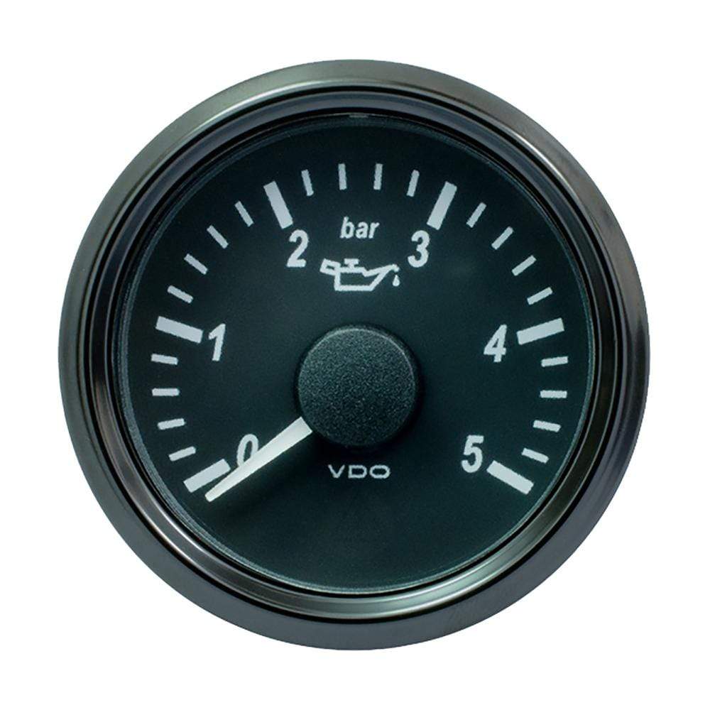 VDO Gauges VDO SingleViu 52mm (2-1/16") Oil Pressure Gauge - 5 Bar - 0-180 Ohm [A2C3833160030]