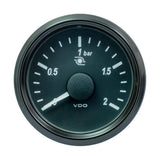 VDO Gauges VDO SingleViu 52mm (2-1/16") Turbo Pressure Gauge - 60 PSI - 0-180 Ohm [A2C3833470030]