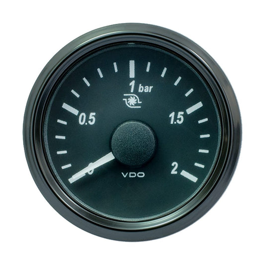 VDO Gauges VDO SingleViu 52mm (2-1/16") Turbo Pressure Gauge - 60 PSI - 0-180 Ohm [A2C3833470030]