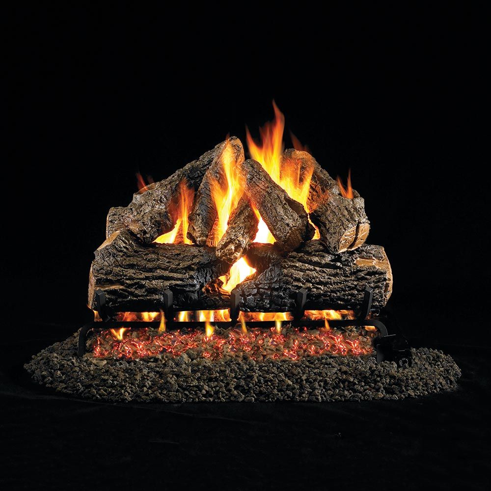 Charred Oak Vented Gas Logs - Real Fyre CHD