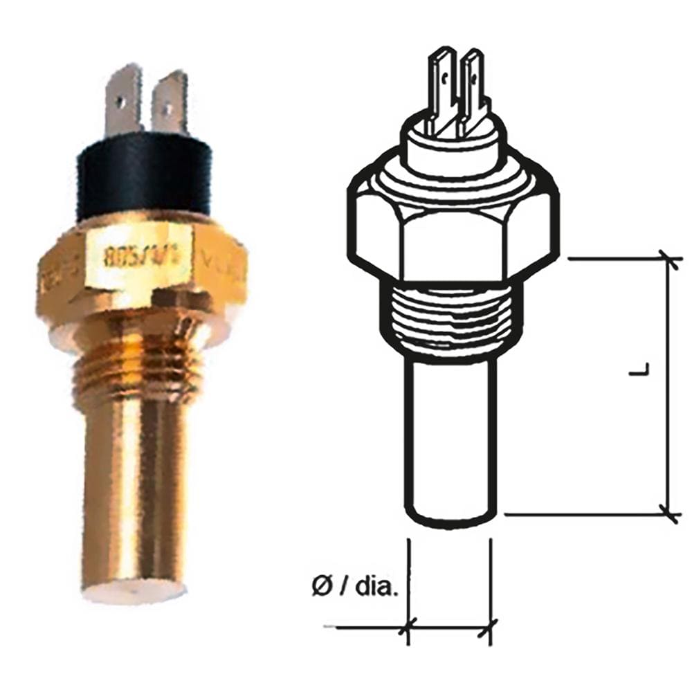 Veratron Gauge Accessories Veratron Coolant Temperature Sensor - 40 to 120C - 1/2" - 14NPTF [323-805-001-004N]