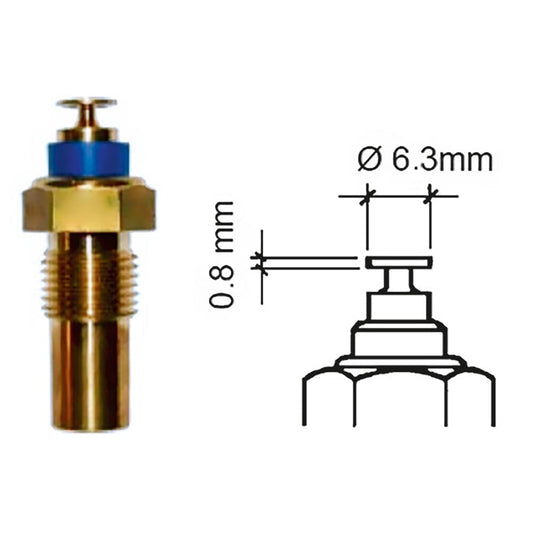 Veratron Gauge Accessories Veratron Coolant Temperature Sensor - 40 to 120C - M10 x 1 Tapered Short [323-801-017-001N]