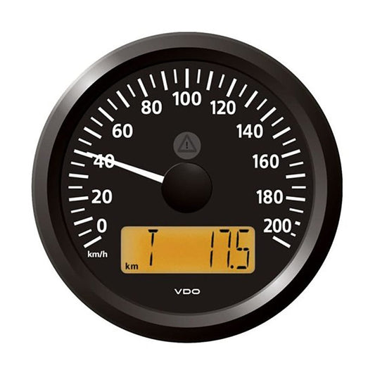 Veratron Gauges Veratron 3-3/8" (85 mm) ViewLine Speedometer - 0 to 200 KMH - 12/24V - Black Dial  Triangular Bezel [A2C59512370]