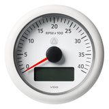 Veratron Gauges Veratron 3-3/8" (85MM) ViewLine Tachometer w/Multi-Function Display - 0 to 4000 RPM - White Dial  Bezel [A2C59512397]