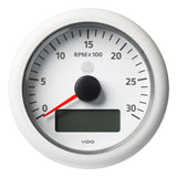 Veratron Gauges Veratron 3-3/8" (85MM) ViewLine Tachometer with Multi-function Display - 0 to 3000 RPM - White Dial  Bezel [A2C59512396]