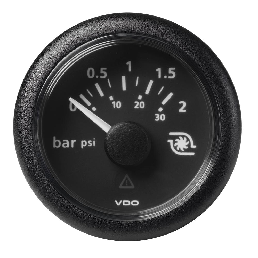 Veratron Gauges Veratron 52MM (2-1/16") ViewLine Boost Pressure Gauge 2 Bar/30 PSI - Black Dial  Round Bezel [A2C59514149]