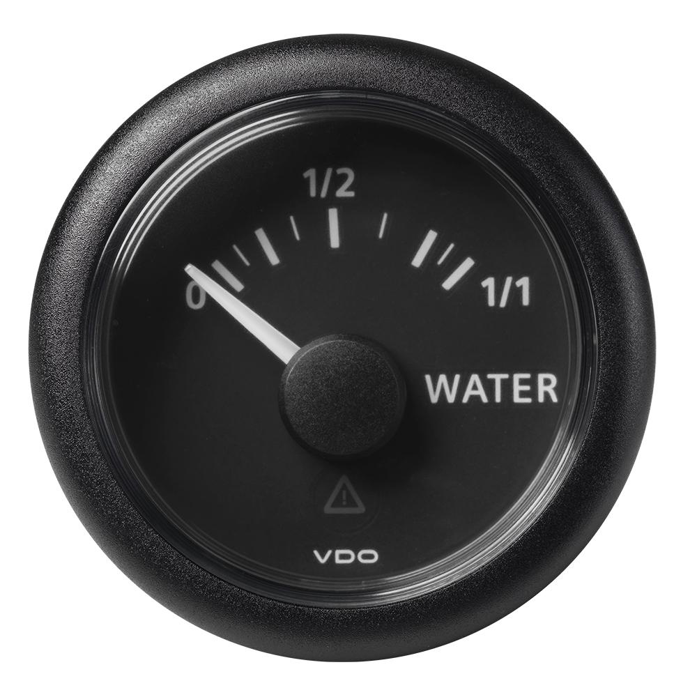 Veratron Gauges Veratron 52MM (2-1/16") ViewLine Fresh Water Resistive - 3 to180 OHM - Black Dial  Round Bezel [A2C59514097]
