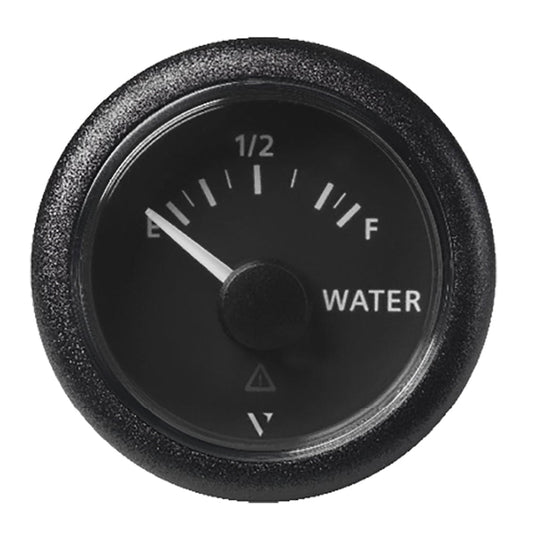 Veratron Gauges Veratron 52MM (2-1/16") ViewLine Fresh Water Resistive - Empty/Full - 3 to180 OHM - Black Dial  Round Bezel [A2C59514099]