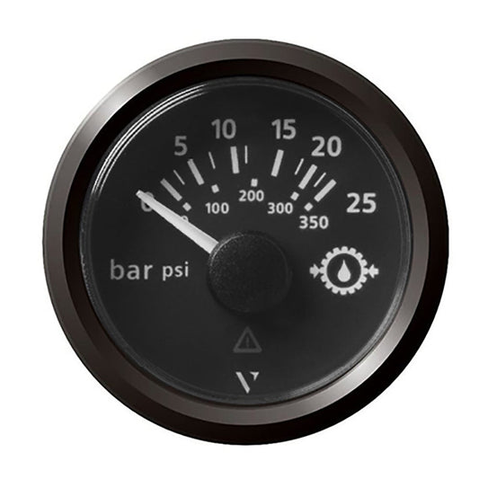 Veratron Gauges Veratron 52MM (2-1/16") ViewLine Transmission Oil Pressure 25 Bar/350 PSI - Black Dial  Triangular Bezel [A2C59514139]