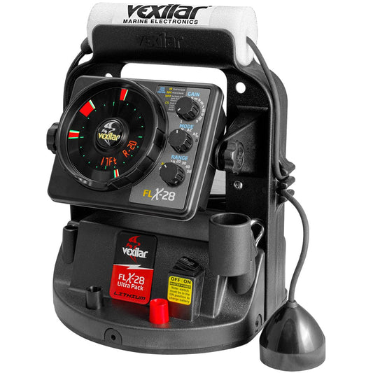 Vexilar Ice Flashers Vexilar Ultra Pack Combo w/Lithium Ion Battery  Charger [UPLI28PV]