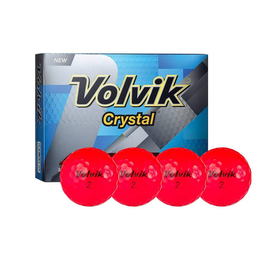 Volvik Golf : Balls Volvik Crystal 3 Pc Golf Balls (Ruby Red)
