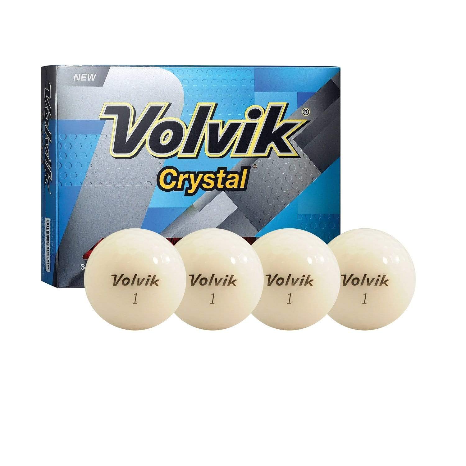 Volvik Golf : Balls Volvik Crystal 3 Pc Golf Balls (White)