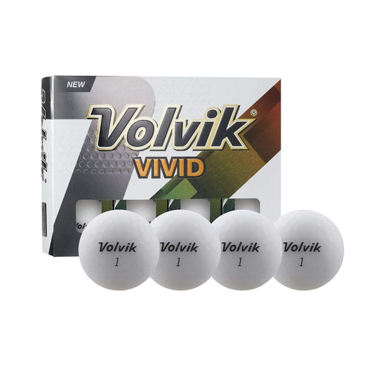 Volvik Golf : Balls Volvik Vivid 3 Pc Golf Balls - Matte White