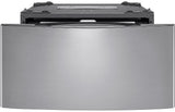 LG - 27 in. 1.0 cu. ft. SideKick Pedestal Washer with TWINWash System Compatibility and NeveRust Drum in Graphite Steel - WD100CV