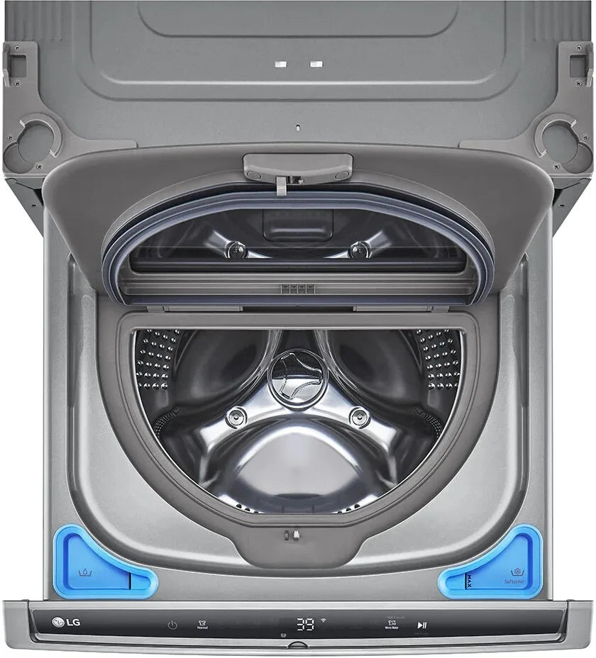 LG - 27 in. 1 cu. ft. Laundry Pedestal Washer with Slim DD Motor in Graphite - WD300CV