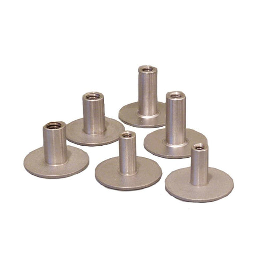 Weld Mount Tools Weld Mount .75" Tall Stainless Standoff Through Thread w/#10 x 24 Threads - Qty. 6 [1024122]