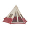 Wenzel Camping & Outdoor : Tents Wenzel Shenanigan 5 Person Teepee Tent - Red