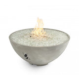 Outdoor Greatroom - White Cove Edge 42" Round Gas Fire Pit Bowl - CV-30EWHT