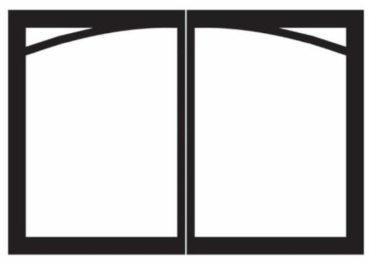 White Mountain Hearth By Empire Door Set White Mountain Hearth By Empire - Door Set, Black, Arch