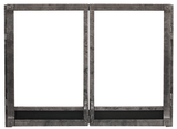White Mountain Hearth By Empire Doors And Fram White Mountain Hearth By Empire - Doors & Frame, Forged Iron, Distress Pewter