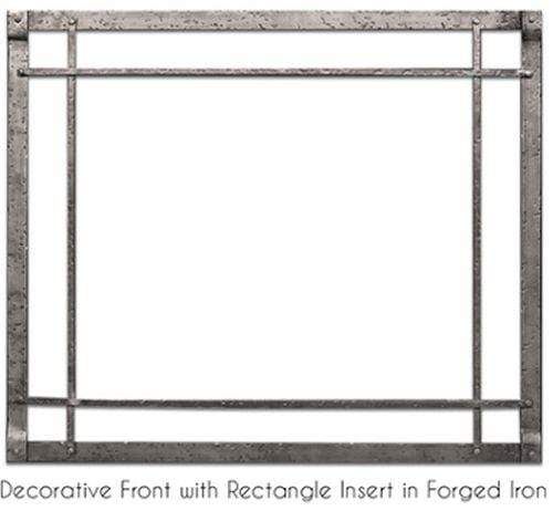 White Mountain Hearth by Empire Fronts White Mountain Hearth by Empire - Front, 3-in. Forged Iron, Distress Pewter-DFF36LFPD