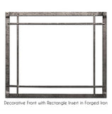 White Mountain Hearth by Empire Fronts White Mountain Hearth by Empire - Inset, Forged Iron, Distress Pewter, Rectangular-DFF40CPD