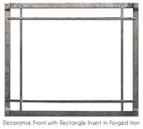 White Mountain Hearth by Empire Fronts White Mountain Hearth by Empire - Inset, Forged Iron, Distress Pewter, Rectangular | DFF50CPD