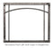 White Mountain Hearth by Empire Inset White Mountain Hearth by Empire - Inset, Forged Iron, Distress Pewter, Arch-DFF40RPD