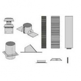 White Mountain Hearth by Empire Vertical Vent Kit White Mountain Hearth by Empire - DV Vent Kit – Vertical: Includes Cap, Adjustable Firestop/Thimble, Roof Flashing, Storm Collar, Roof Support, Collar, Clamps, 6 ft of Flex, and 4 ft of Rigid-DVVK4FV