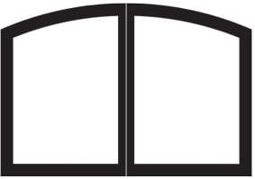 White Mountain Hearth by Empire White Mountain Hearth by Empire Accessories White Mountain Hearth by Empire - Door Frame, Black, Arch | VFY32SBL