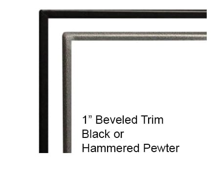 White Mountain Hearth by Empire White Mountain Hearth by Empire Accessories White Mountain Hearth by Empire - Trim Kit, Beveled, Adjustable, 1-in., Black-DF48BL