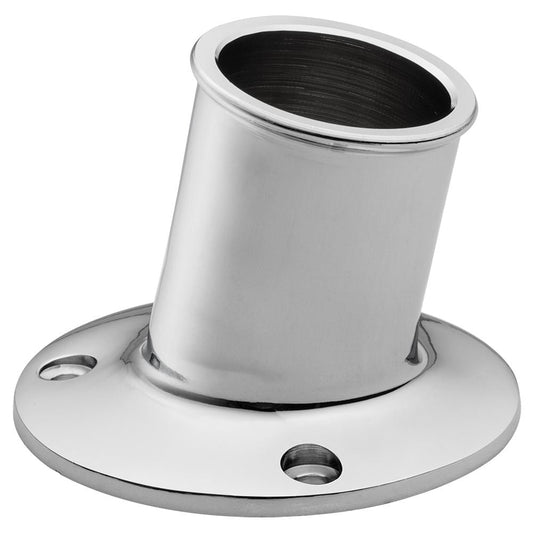 Whitecap Accessories Whitecap Top-Mounted Flag Pole Socket - CP/Brass - 1-1/4" ID [S-5003]