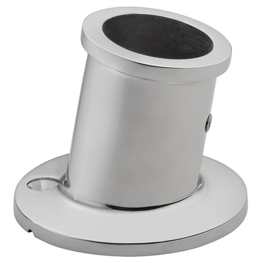 Whitecap Accessories Whitecap Top-Mounted Flag Pole Socket - Stainless Seel - 1-1/4" ID [6169]