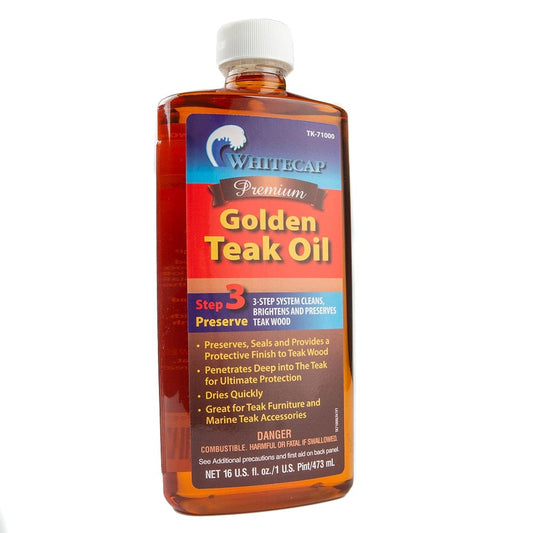 Whitecap Cleaning Whitecap Premium Golden Teak Oil - 16oz [TK-71000]