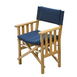 Whitecap Deck / Galley Whitecap Directors Chair II w/Navy Cushion - Teak [61052]