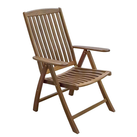 Whitecap Deck / Galley Whitecap Reclining Arm Chair - Teak [60071]
